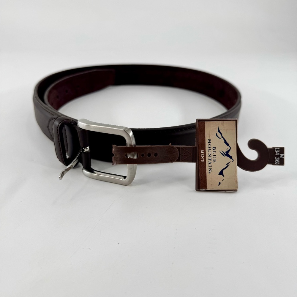 Blue Mountain Men's Belt 34-36 leather new with tag